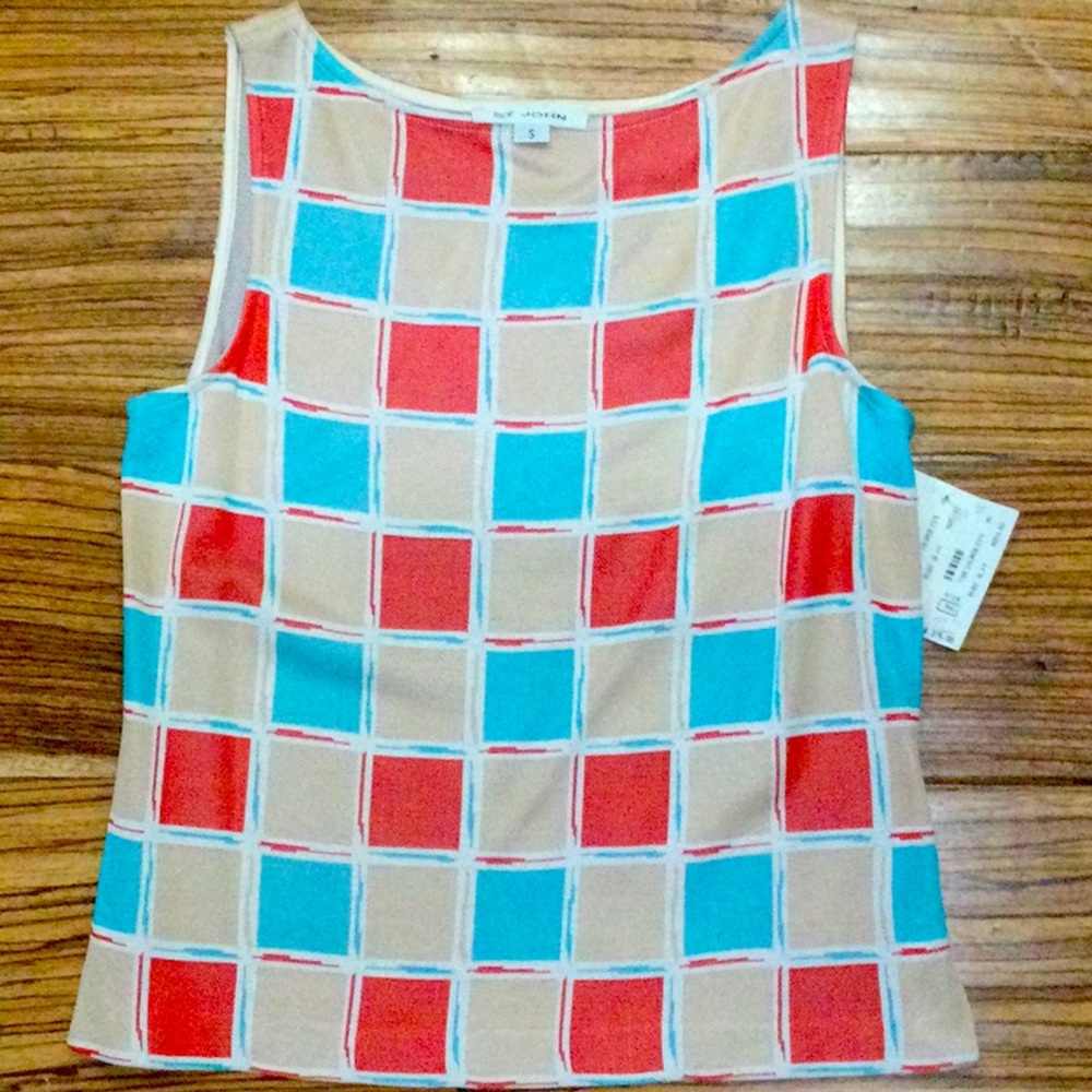 NWT St. John Knit Top Size S